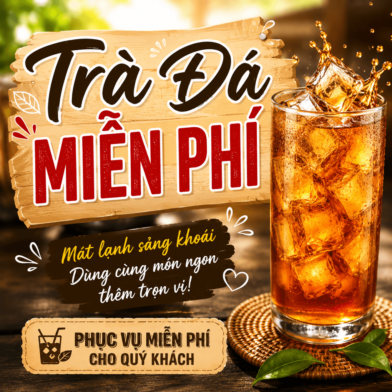 Trà Đá Miễn Phí
